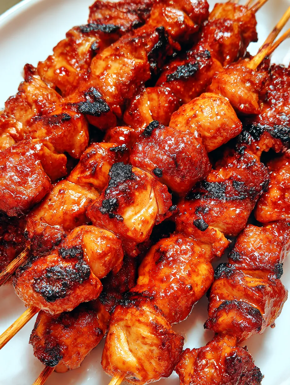 Honey Chipotle Chicken Skewers.
