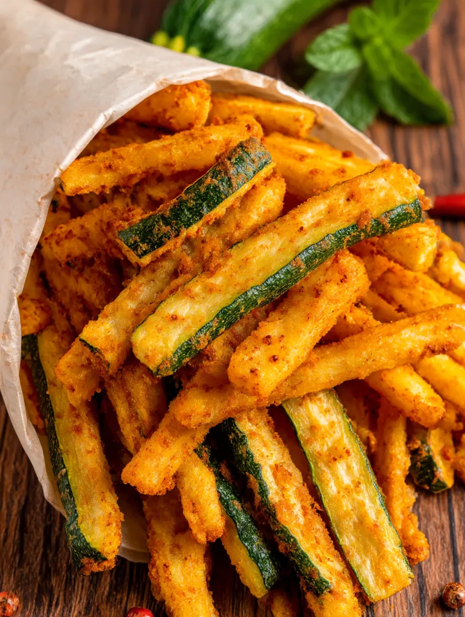 A bag of low calorie air fryer zucchini fries.