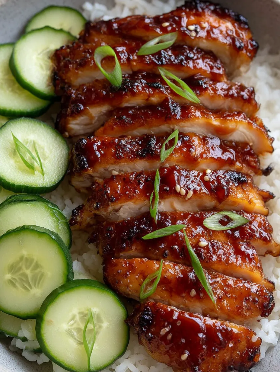 Sticky Honey Gochujang Chicken.
