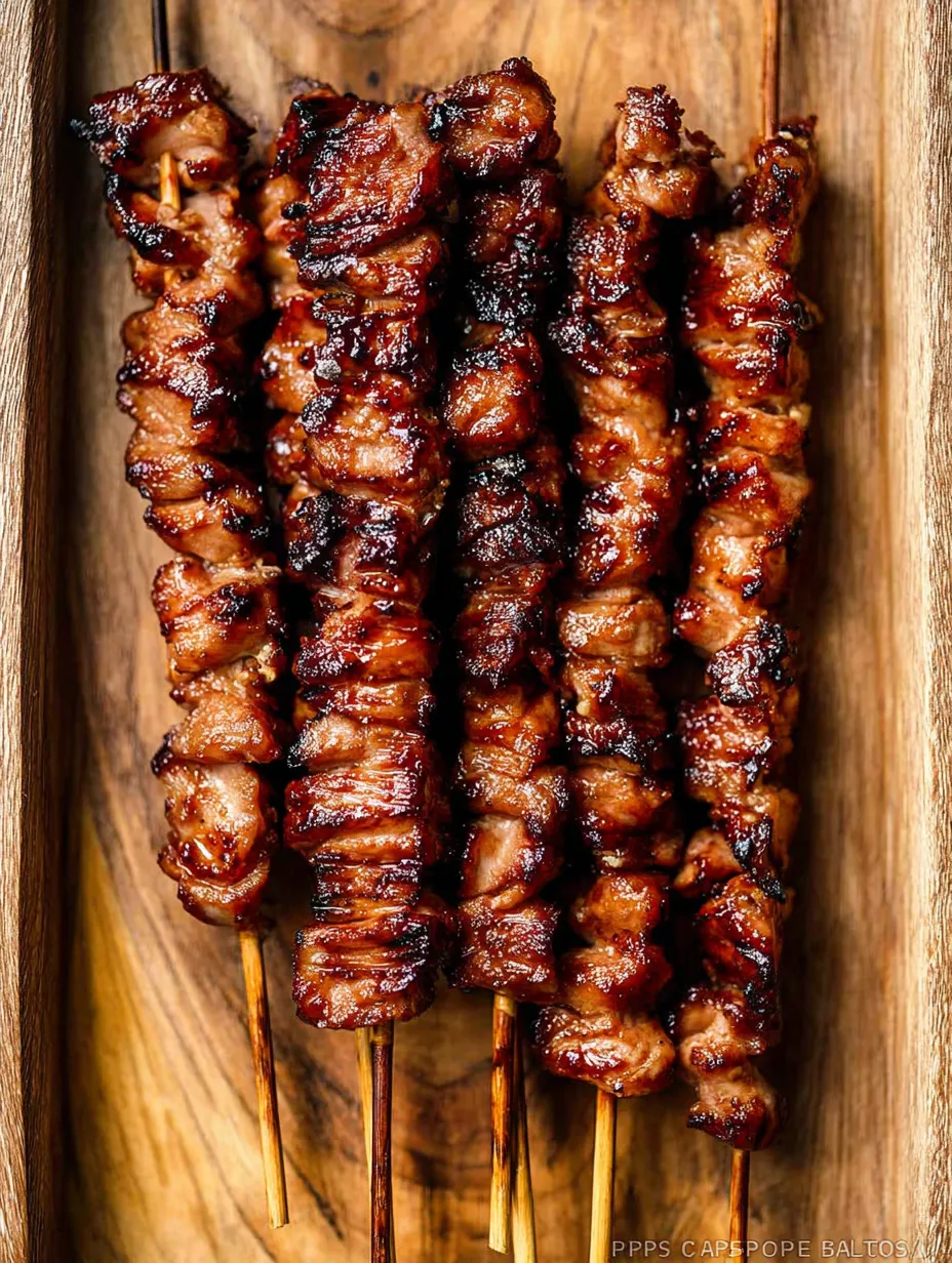 Grilled Thai Coconut Chicken Skewers.