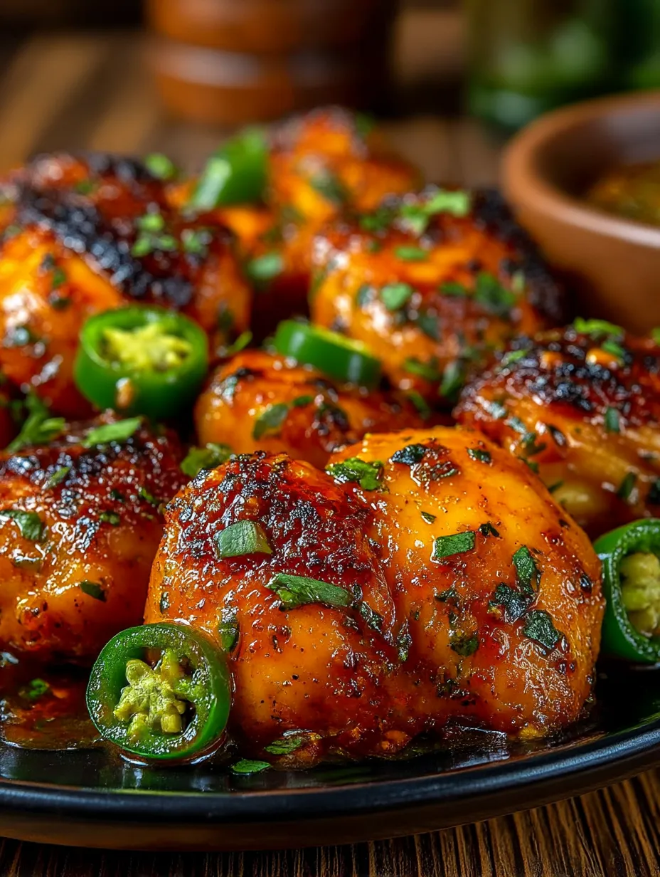A plate of jalapeno chicken.