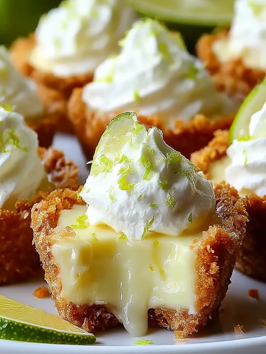 A close up of a dessert with a lemon wedge on top.