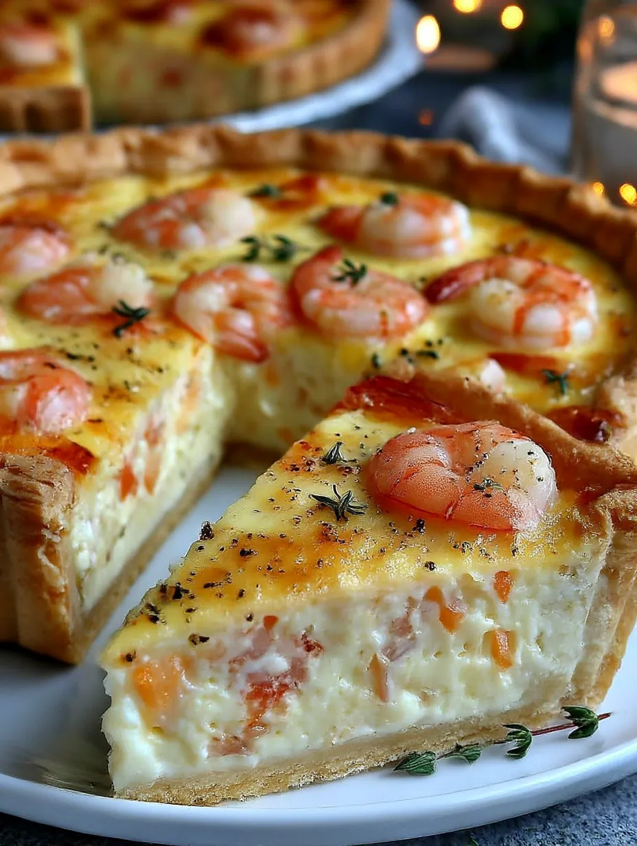 A slice of Florida Shrimp Pie.
