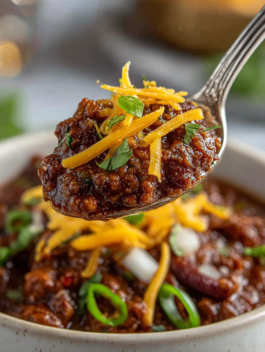 A spoonful of Korean chile con carne.